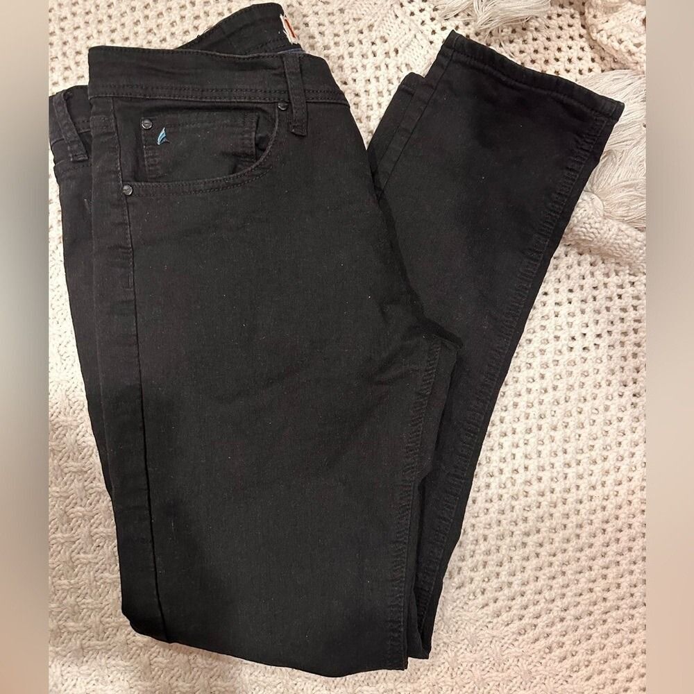 TAILOR VINTAGE MENS 34/32 Black Jeans